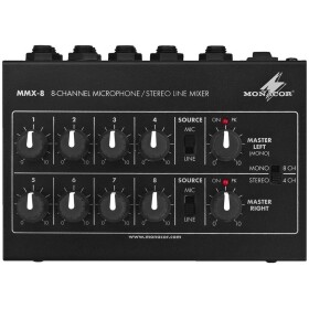 Monacor MMX-8 mikrofón mixer; MMX-8