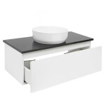 Kúpeľňová skrinka s krycou doskou SAT B-WAY 99x30x45 cm biela lesk BWAY100WTK BWAY100WTK