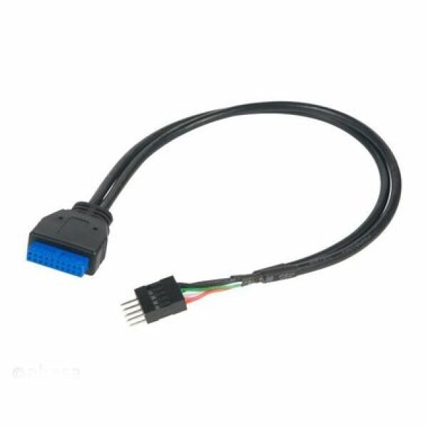 AKASA AK-CBUB36-30BK USB kábel / USB 3.0 na USB 2.0 / 30 cm (AK-CBUB36-30BK)