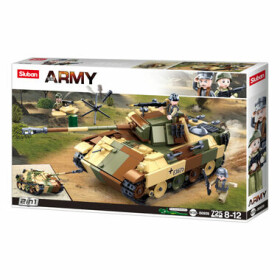 Sluban Army N38-B0859 Maskovaný tank stredný 2v1