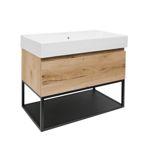 Kúpeľňová skrinka s umývadlom SAT B-WAY 59x30x45 cm dub mat BWAY60OAKFU2 BWAY60OAKFU2