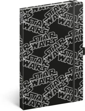 Presco Group Notes Star Wars Black linajkový / 13 × 21 cm (A-7346)