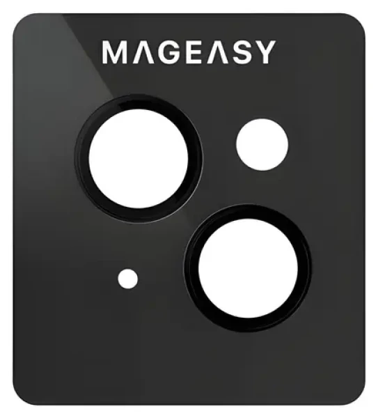 SwitchEasy LenzGuard čierna / Ochranné sklo šošoviek fotoaparátu / Zafír / Apple iPhone 15/15 PLUS (MPH517029BK23)