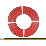 Donau Elektronik 318-014-25 opletenie / lanko 3 x 0.14 mm² + 3 x 0.14 mm² červená, čierna, zelená 25 m; 318-014-25