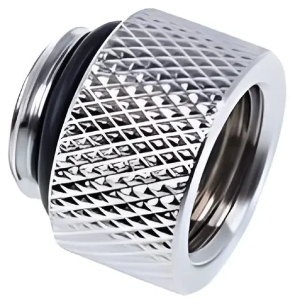 Alphacool Eiszapfen 10mm G1/4 AG-IG chrómová / Adaptér / Vodné chladenie / Mosadz / Rovný (17255)
