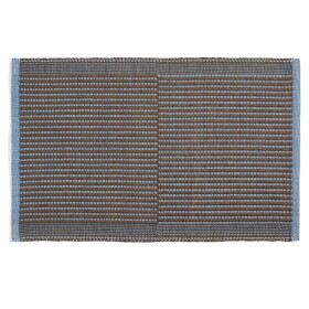 HAY Rohožka Tapis Chestnut and Blue 60 × 95 cm