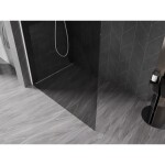 MEXEN/S - Kyoto-X Sprchová zástena WALK-IN 100 x 200, grafit 10 mm, biela 800-100-101-20-40-X