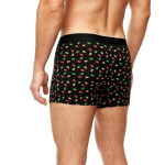 Noviti Boxerky BB006 Vzor M-2XL černá whisky XXL