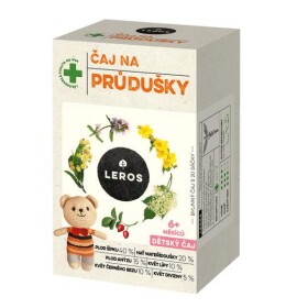 LEROS Detský čaj na priedušky 20 x 1,5 g
