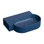 OMNIRES - OVO M+ umývadlo na dosku/závesné - ľavé, 55 x 38 cm, midnight blue mat; OVO555UWLMB