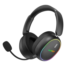 Hator ESH40 Phoenix 2 Wireless čierna / herné bezdrôtové slúchadlá s mikrofónom / 10-44000Hz / ANC / 2.4GHz / BT / USB (ESH40)