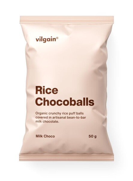 Vilgain Rice Chocoballs BIO – mliečna čokoláda 50 g