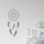 Veselá Stena Samolepka Lapač snov ornament Farba: fialová, Veľkosť: 80 x 31 cm