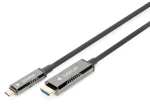 Digitus USB-C - HDMI AOC / Kábel adaptérový / 20 m / 4K 60Hz / 18 Gbps / HDMI 2.0 (AK-330150-200-S)
