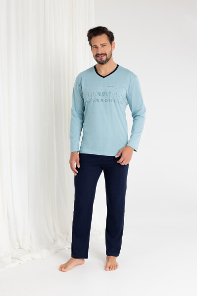 Regina 495 dlhé/r M-XL Z25/26 pánske pyžamo Béžová M