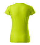 Základné tričko dámske limetkové 2XL