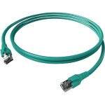 Easylan CP1KTBTBT0030 RJ45 sieťové káble, prepojovacie káble CAT 6A S/FTP 3.00 m tyrkysová dvojžilový tienený, bez halogénov, samozhášavý 1 ks; CP1KTBTBT0030