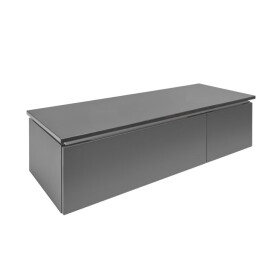 Kúpeľňová skrinka s krycou doskou SAT Feel 120x30x46 cm antracit mat SATFEEL2120ANTD SATFEEL2120ANTD
