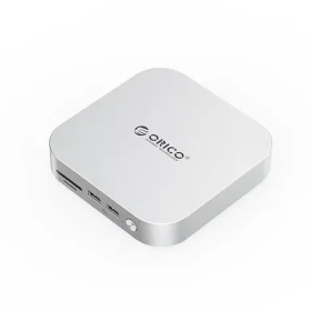 Orico MiniLink Dokovacia stanica strieborná / 3x USB-C + 3x USB-A + 3.5mm jack + SD/TF + DC