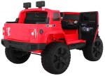 Mamido Detské elektrické autíčko Jeep Mighty 4x4 červené