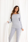 Regina 714 long/r S-XL Z25/26 dámske pyžamo lehká melanž M
