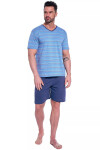 Pánske pyžamo 330/42 Various plus - CORNETTE světle modrá 3XL
