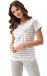 Luna 696 cr/r 3XL L24 dámske pyžamo šedá 3xl