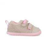 Dievčenské barefoot plátenné tenisky LONA BASICA BEIGE Y ROSA Biomecanisc 262190-F884 - 22