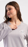 Dámske pyžamo capri Heart světle modrá 2XL