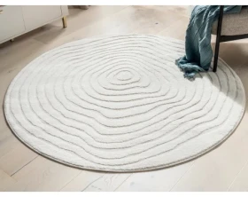 Okrúhly koberec Elio 120 cm, krémový%