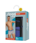 Pánske boxerky Start Hipster C2P box - UNKNOWN - modro-čierne V005 - SLOGGI UNKNOWN 7