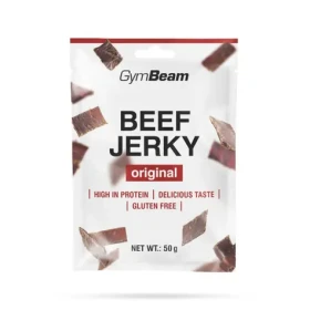 Sušené mäso Beef Jerky - GymBeam (originál, 50 g) (35542-1-50g)
