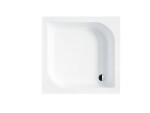 BESCO - Štvorcová sprchová vanička ARES - Nožičky k vani - Bez nožičiek, Rozmer A - 80, Rozmer B - 80 VANKARES80