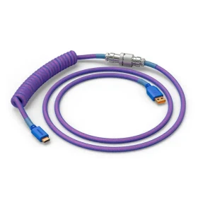 Glorious GMMK USB-C/USB-A krútený kábel 1.4m fialová / pre klávesnice Glorious / 1x USB-C(M) / 1x USB-A(M) (GLO-KB-ACC-CBL-COIL-NEB)