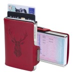 Kožená mini peňaženka Mondraghi Silhouette Modern Deer Red