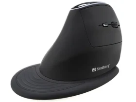 Sandberg Wireless Vertical Mouse Pro čierna / vertikálna myš / optická / 1600 DPI / 6 tlačidiel (630-13)