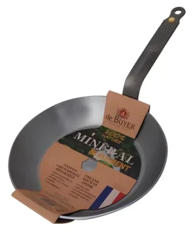 De Buyer Panvica Mineral B 28 cm / Indukčné / Oceľ / Plochá rukoväť (5610.28)