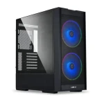Lian Li LANCOOL 206 čierna / PC skriňa / ATX / Bez zdroja / 2x USB 3.0 / priehľadná bočnica (LANCOOL 206RX)