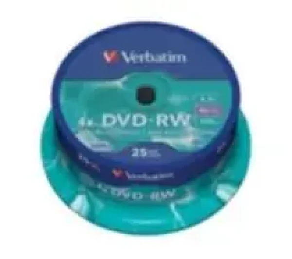 Verbatim 25ks DVD-RW 4.7GB 4x / Spindl (43639)