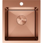 MEXEN - Solix oceľový drez 1-bowl 400 x 450 mm, meď 6401401000-65