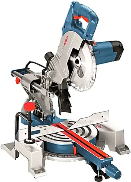 BOSCH GCM 800 SJ Professional / Pokosová píla so záklzom / 1400W / Priemer 216 mm / 5500 ot-min / Hĺbka rezu 70x270 mm (0601B19000)