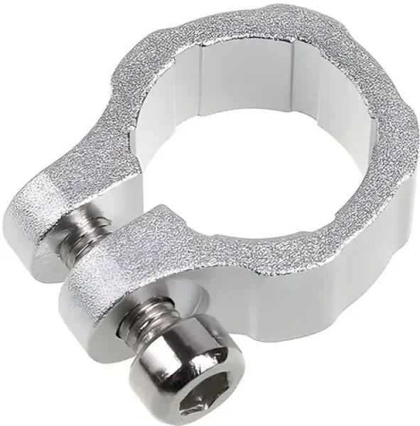 Lamptron Hadicová spona 10 mm strieborná / Spona na vodné chladenie / Priemer 10 mm (LAMP-LC2002)