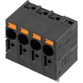 Weidmüller 2473020000 skrutkovacia svorka 6 mm² Pólov 4 čierna 80 ks; 2473020000