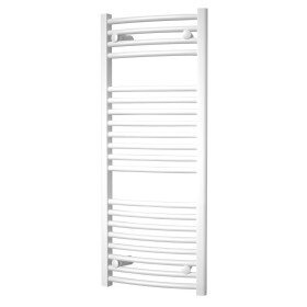 Mereo Vykurovací rebrík, oblý, 450x1330 mm, biely MT32