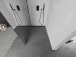 MEXEN/S - Kioto L Sprchová zástena WALK-IN 120 x 200, zrkadlové, čierna 800-120-103-70-50