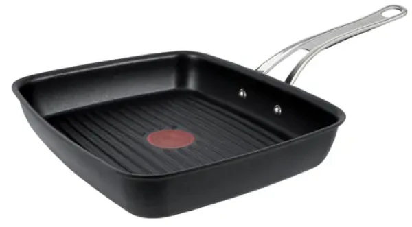 TEFAL Jamie Oliver Cooks Classic čierna / Grilovacia panvica / 23×27 cm / liaty hliník / keramický povrch (E24541)
