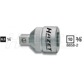 Hazet 8858-2 8858-2 adaptér zástrčného kľúča Pohon (skrutkovač) 3/8 (10 mm) Typ zakončenia 1/4 (6,3 mm) 26 mm 1 ks; 8858-2