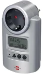 Brennenstuhl PM231E Primera-Line strieborná / Merač spotreby energie / Max. 16 A / Detská poistka (1506600)