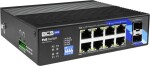 BCS BCS-B-ISP08G-2SFP BCS switch PoE 8 portowy szyna DIN