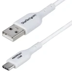 StarTech USB-A na USB-C bílá / Kabel / 1 m / 480 Mbps / rychlé nabíjení (USB2AC1MNCWHE)